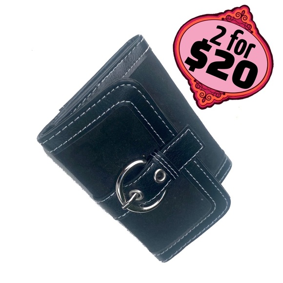 โผ๏ธLAST CHANCE ๐2/$20 New Suzy Shier Card Holder Vegan Leather Fold Wallet - Picture 1 of 15